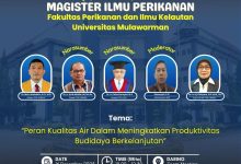 Photo of Magister Ilmu Perikanan UNMUL Gelar Kuliah Umum Bahas Peran Kualitas Air untuk Budidaya Berkelanjutan